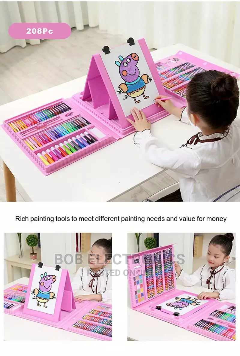 208 Kids Art Coloring Set