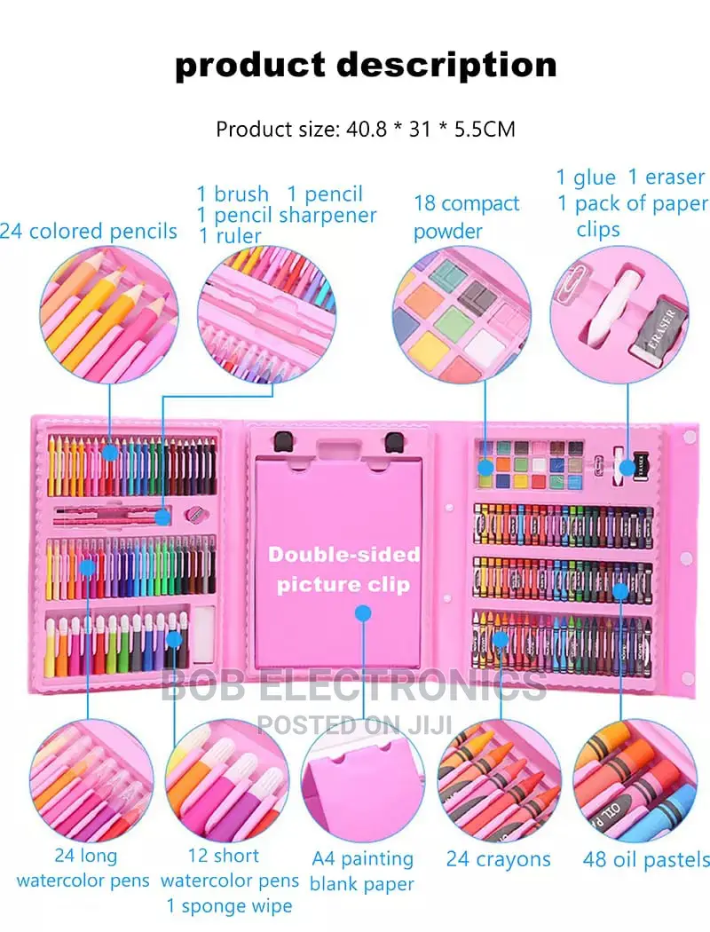 208 Kids Art Coloring Set