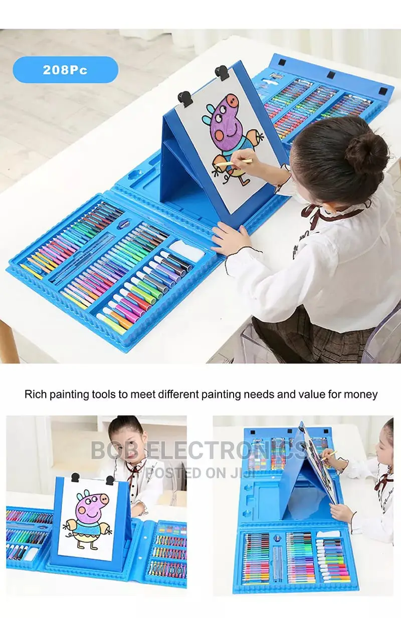 208 Kids Art Coloring Set