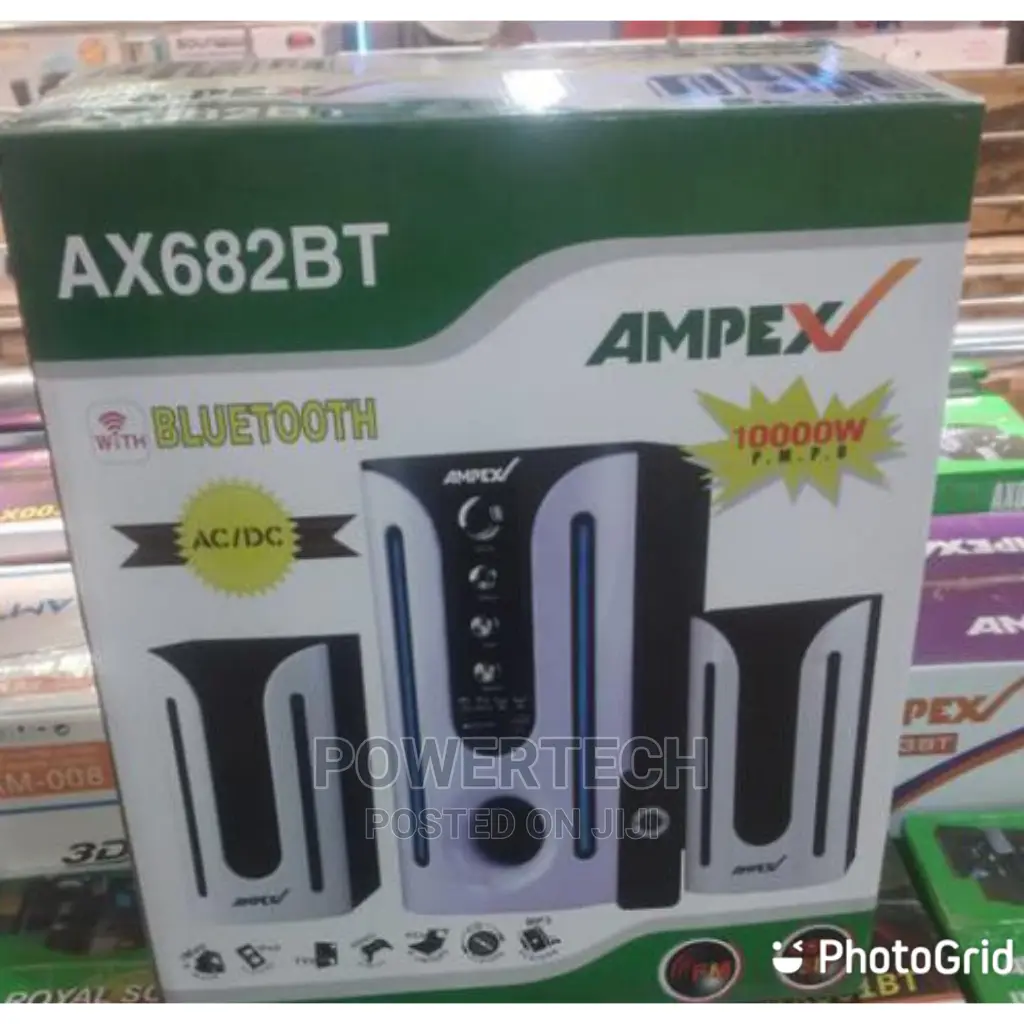 Ampex Ax 682 Bt 2.1 Ch 1000 Watts Sounds System Subwoofer