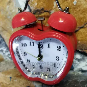 Vintage Alarm Clock Red in Color