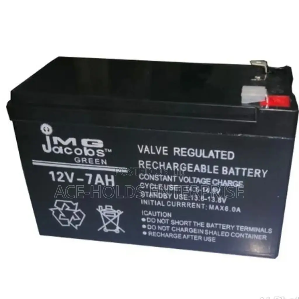 12v- 7AH Jacob Rechargeable Ups Battery