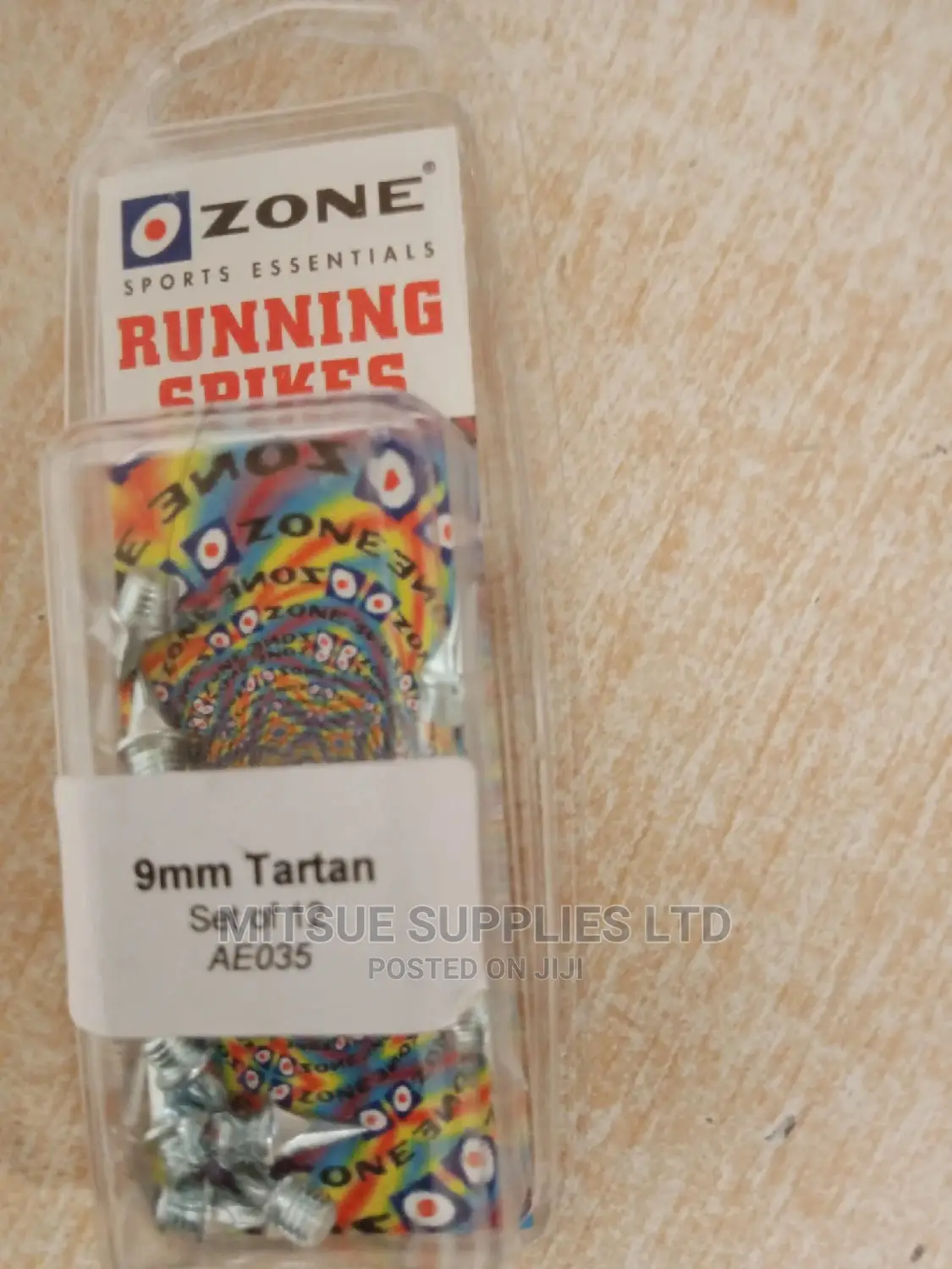 Zone Athletic Spike Nails 9mm Tartan (Ser of 12)