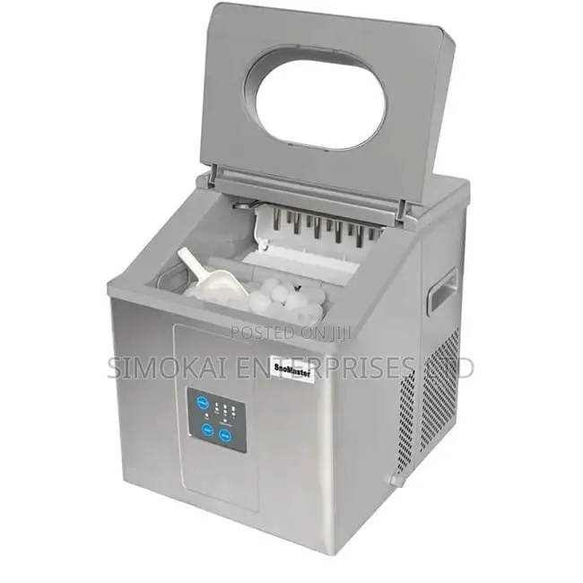 AC DC Snomaster 15kg Ice Maker Stainless Steel