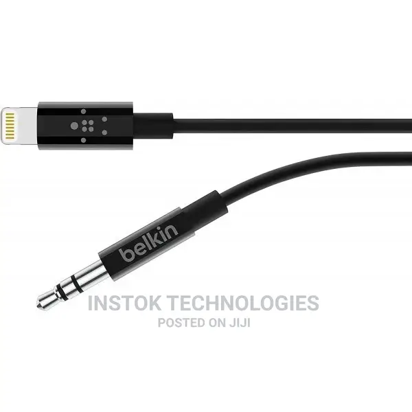 Belkin 3.5mm Audio Cable With Lightning Connector, Black