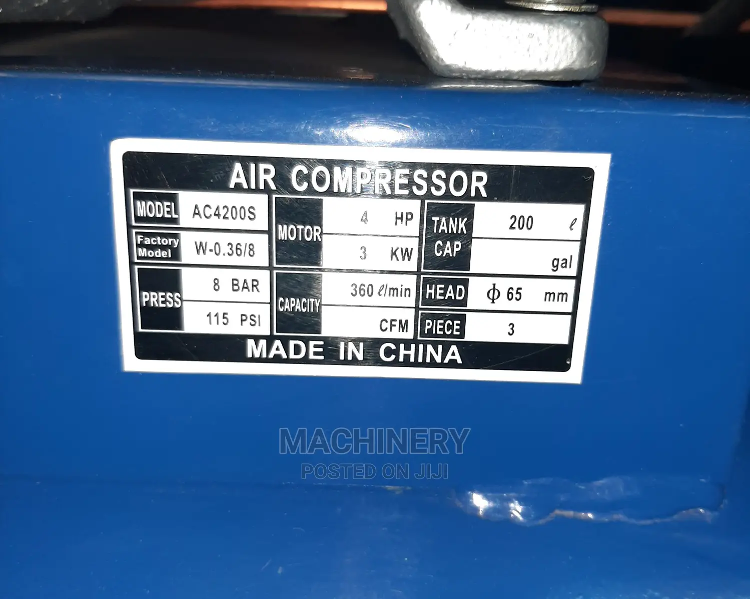 200litres Three Phase Air Compressor