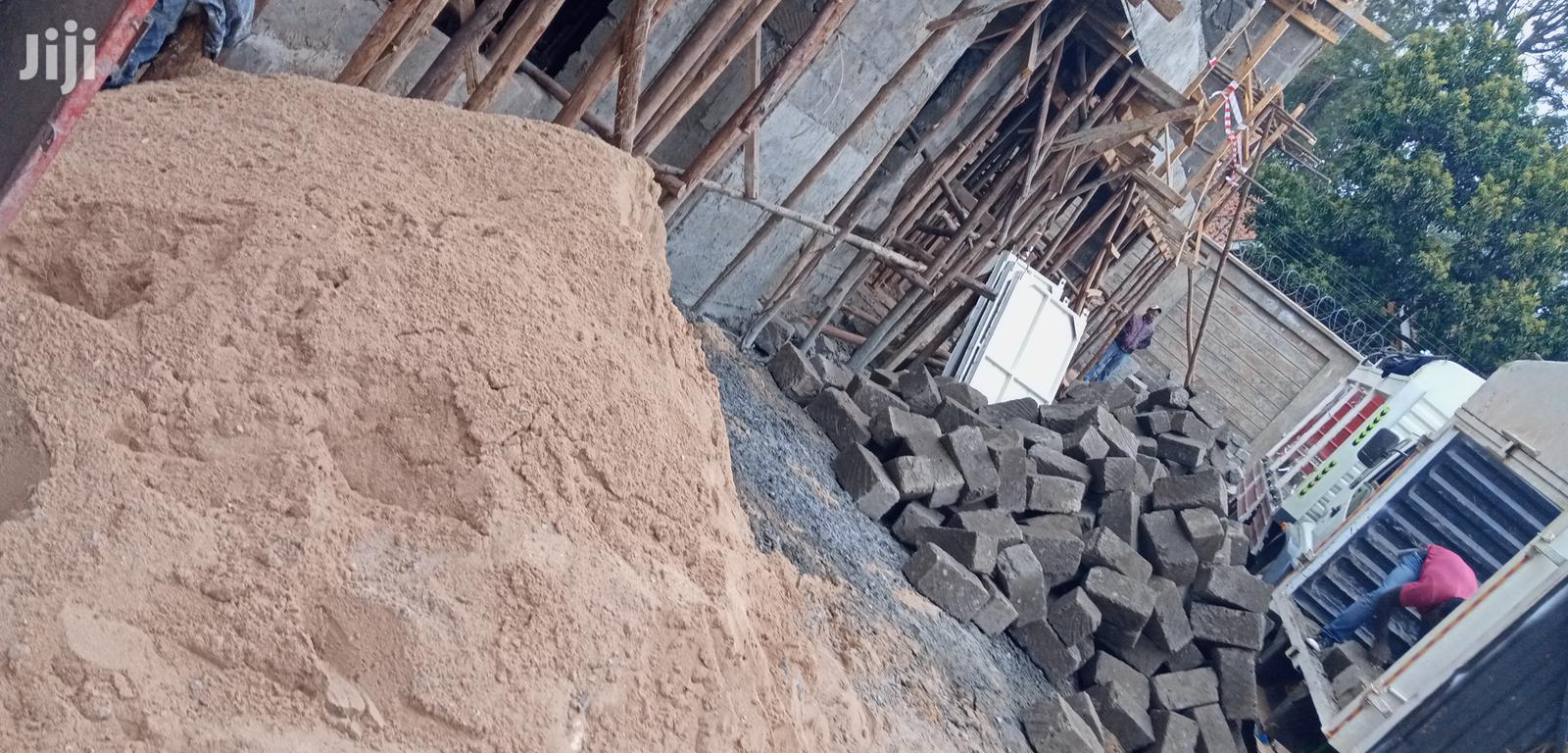 Machine Cut Stones And Clean Sand