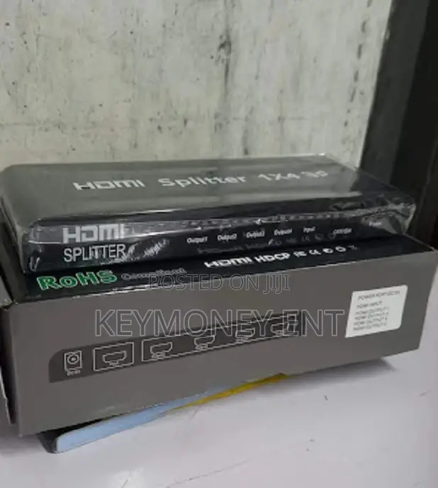 HDMI Splitter 1x4 Amplifier 1080P 3D Hub 1 in 4 Out