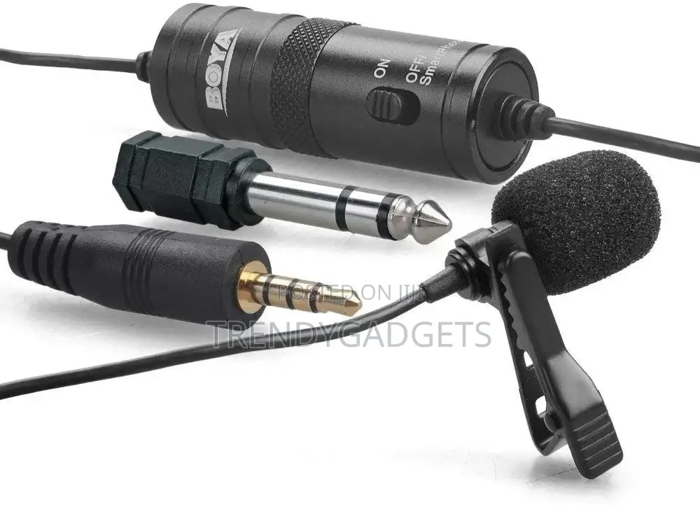Boya M1 Microphone for Smartphones DSLR Cameras Black