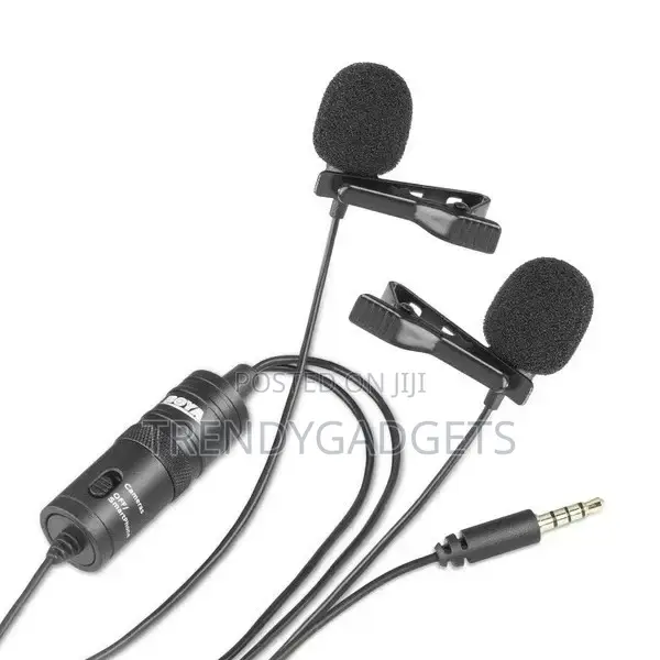 Omni-Directional Dual BOYA BY-M1DM Lavalier Microphone