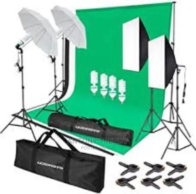 Softbox Lighting Kit 1600W Photography Professional Continu