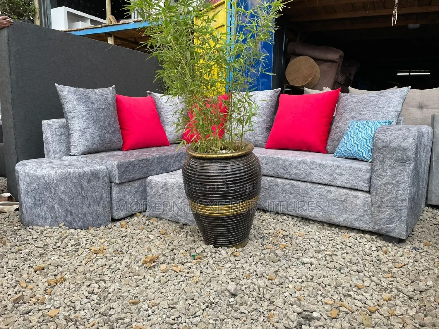L Seat Sofa With Footrest