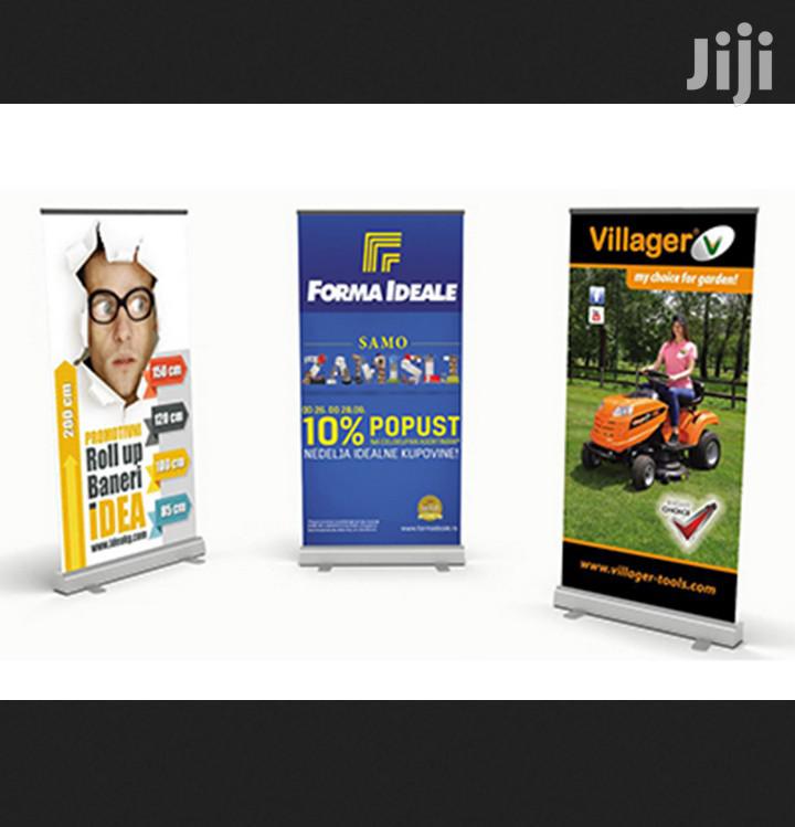 Narrow Base Roll Up Banner Printing Full Color High Quality Full Color