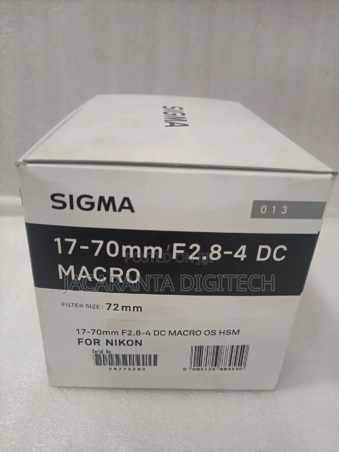 Sigma 17-70mm F/2.8-4 DC Macro OS HSM Lens for Nikon F