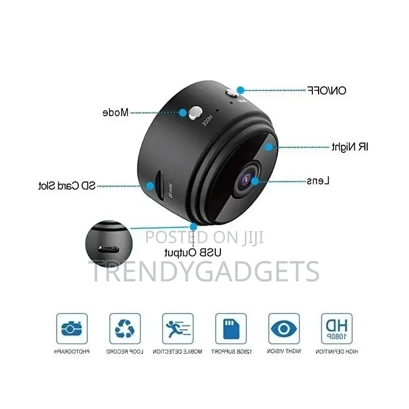 Magnetised A9 Wifi 1080P Full HD Night Vision