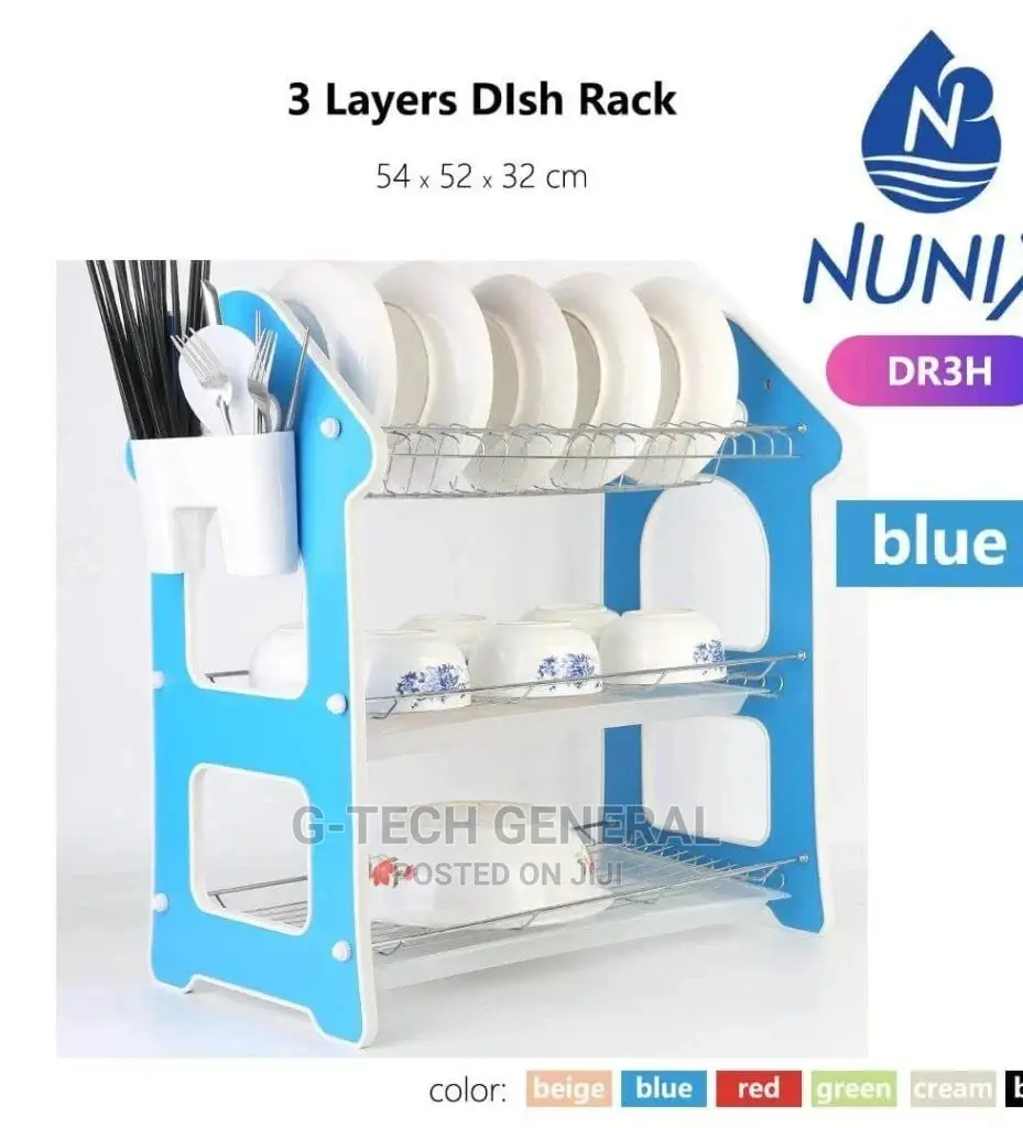 Generic 3 Tier Wooden Dish Rack