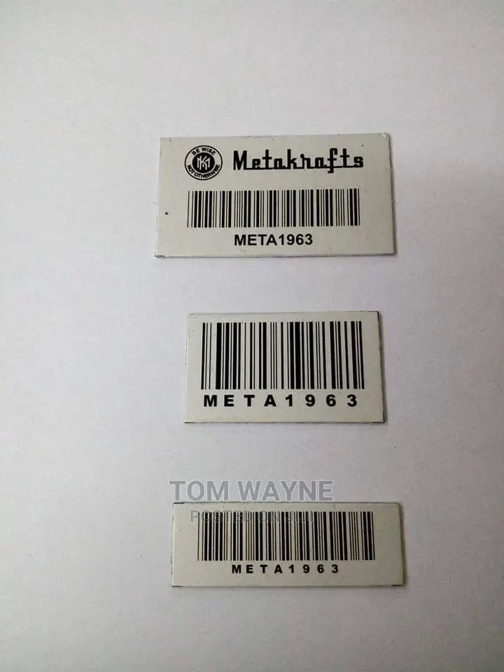 Asset Tags With Bars Codes Or Qr Scan Code