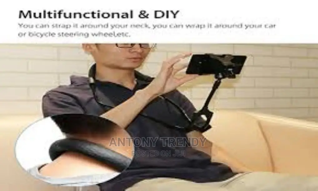 Universal Lazy Bed Desktop Car Mount Phone Tablet Holder Fle