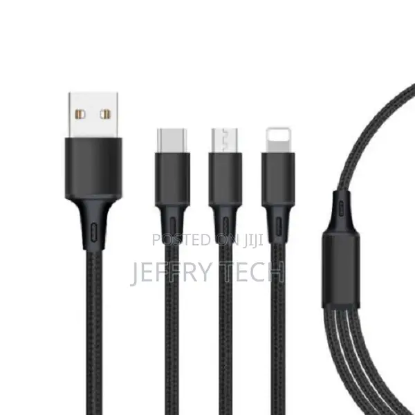 Universal Cord for Android - Type C and iPhone - 3-In-1 - 4f