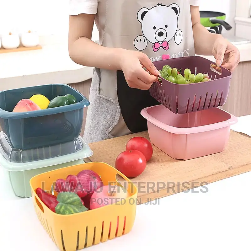 Double Layer Kitchen Container