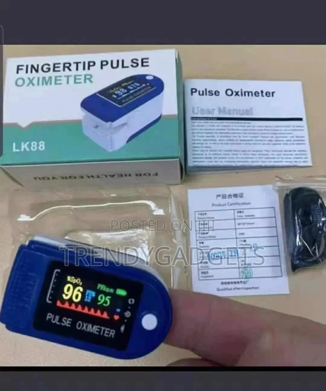 Fingertip Pulse Oximeter LK 87 OLED Display Pulse Oximeter