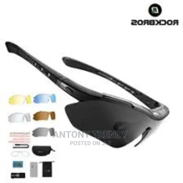 5 Lens Sports Eyewear Tactical Polarized Men Shooting Glasse