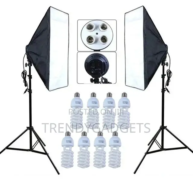 E27 50x70cm Studio Softbox + 2m Tripod Mount