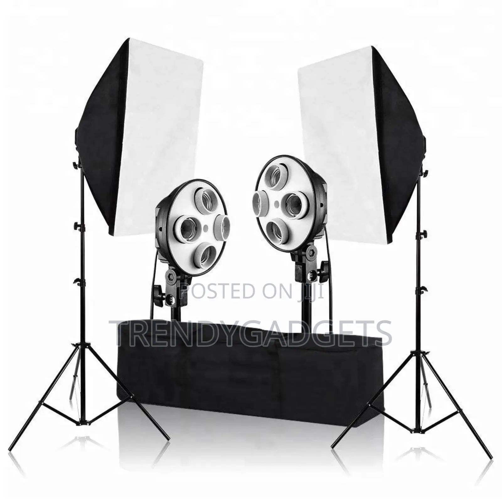 50x70cm Four Lamp Softbox Lighting Kit With E27 Base Holder