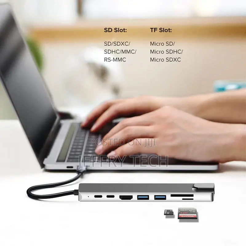 Usb Type C Hub 8 in 1 Usb Hub Multi Function Adapter for Mac