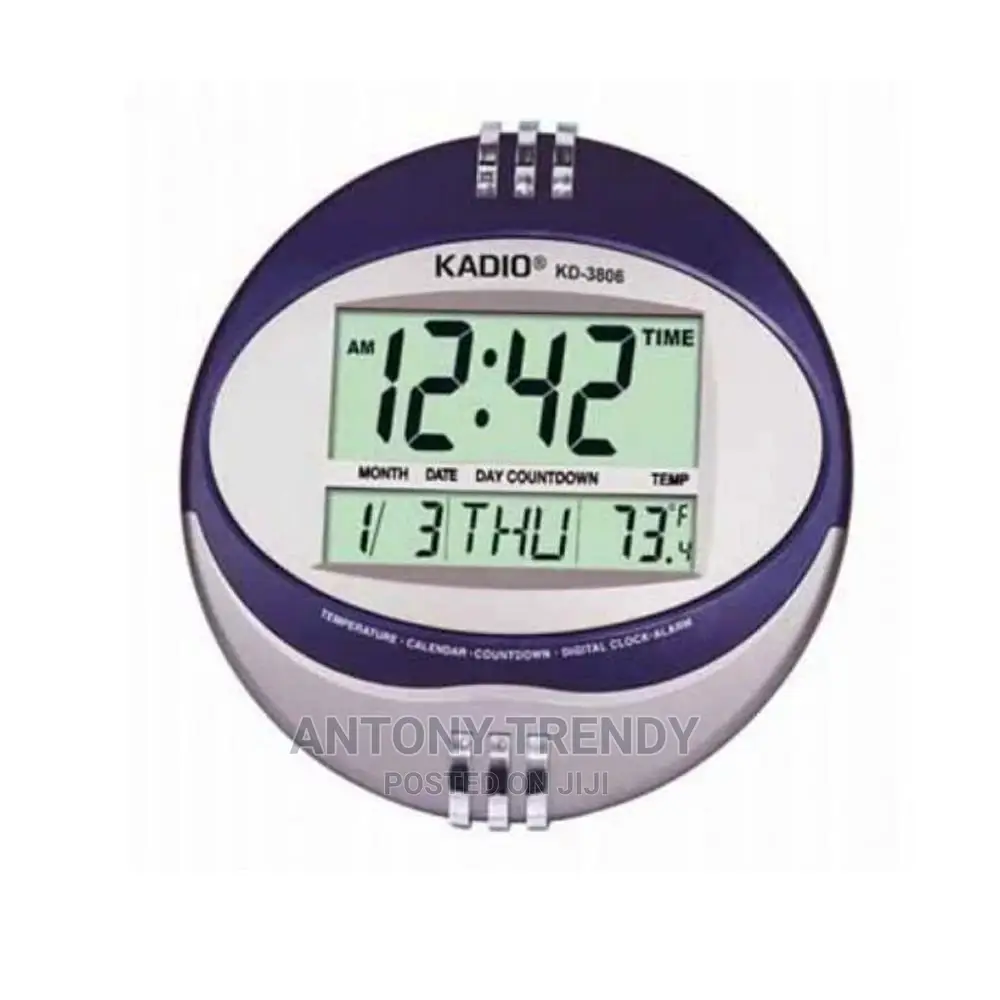 High Quality KADIO Clock KD-3806 Digital Wall Clock