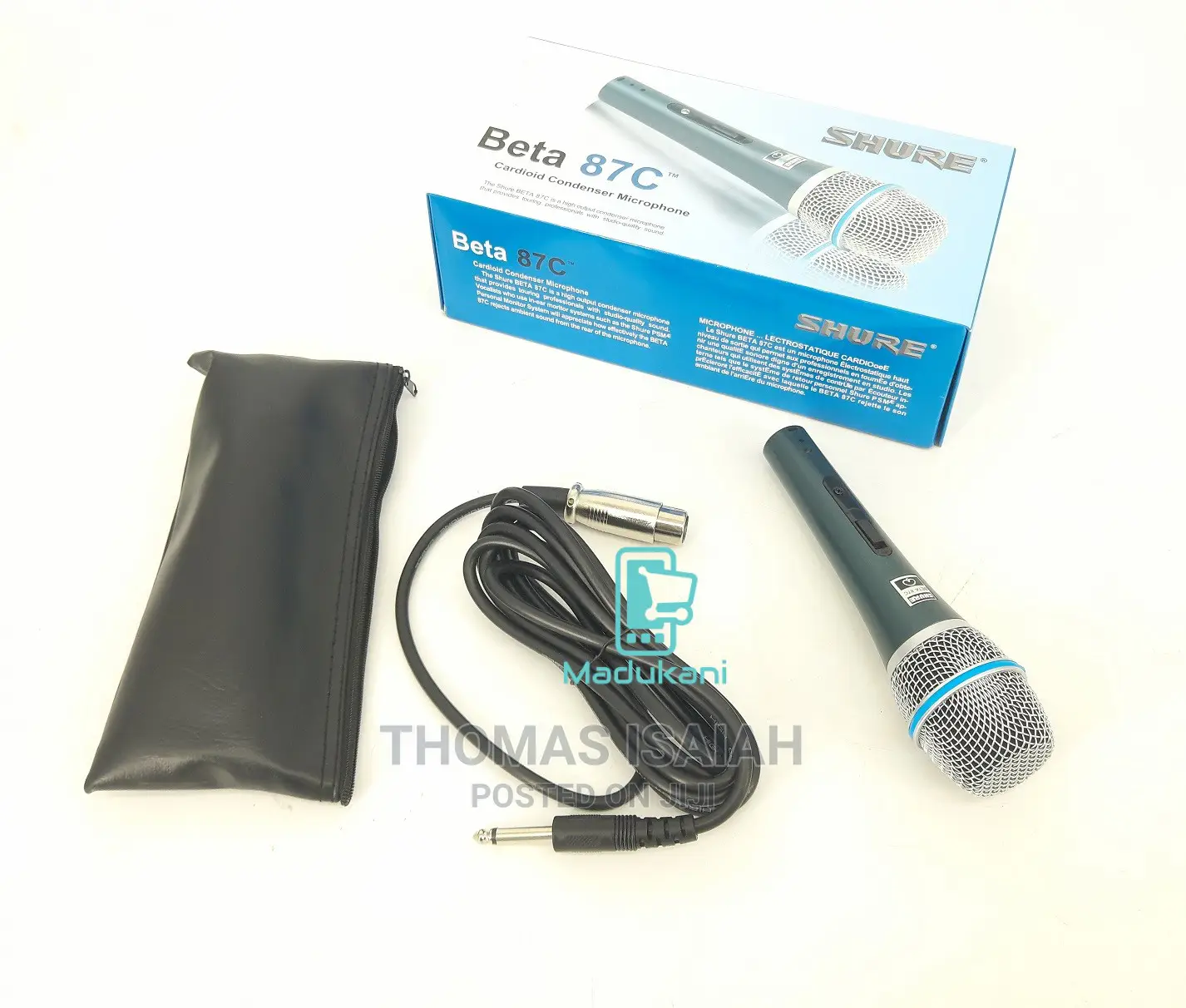 Shure Beta 87C Cardioid Condenser Microphone Wired Microphon