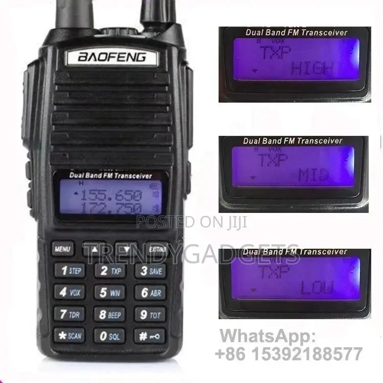 Baofeng Uv-82 8w 10km Long Range Powerful Walkie Talkie