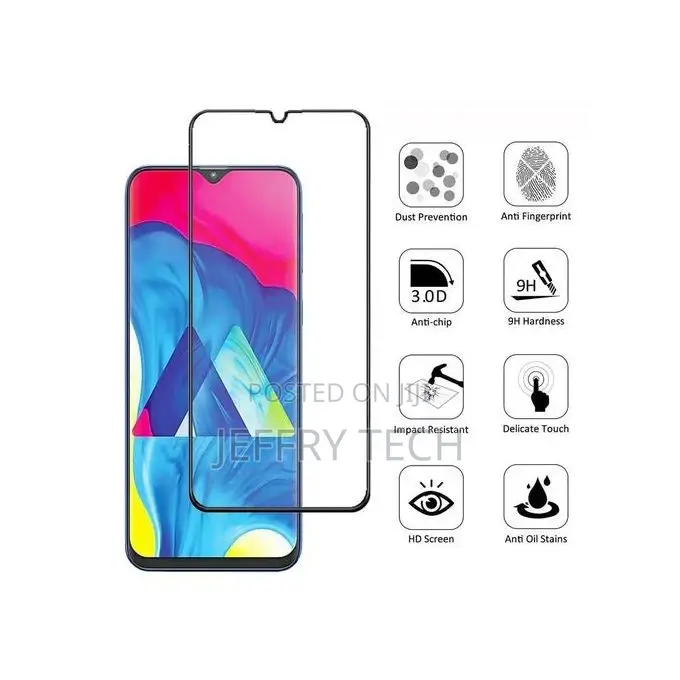 Samsung Galaxy M31 Tempered Glass Screen Protector - Black