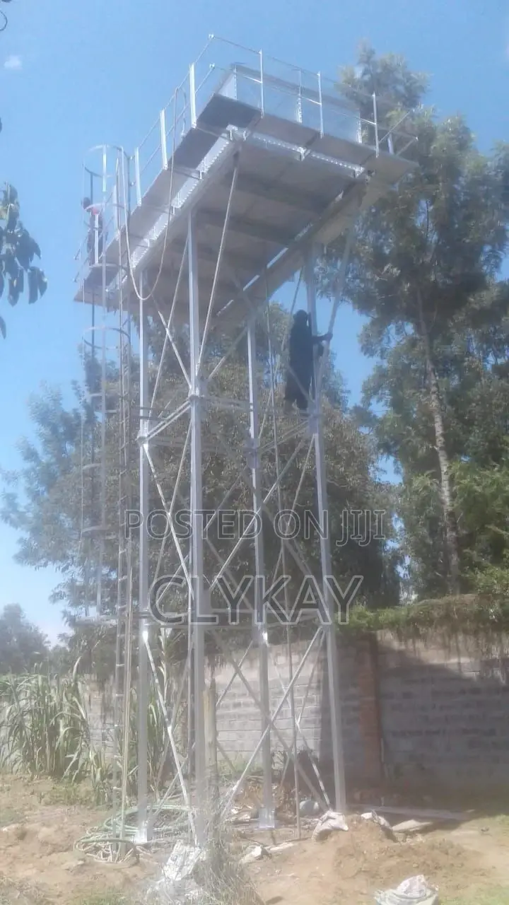 Metal and Galvanized Tank and Raised Elevated Tower