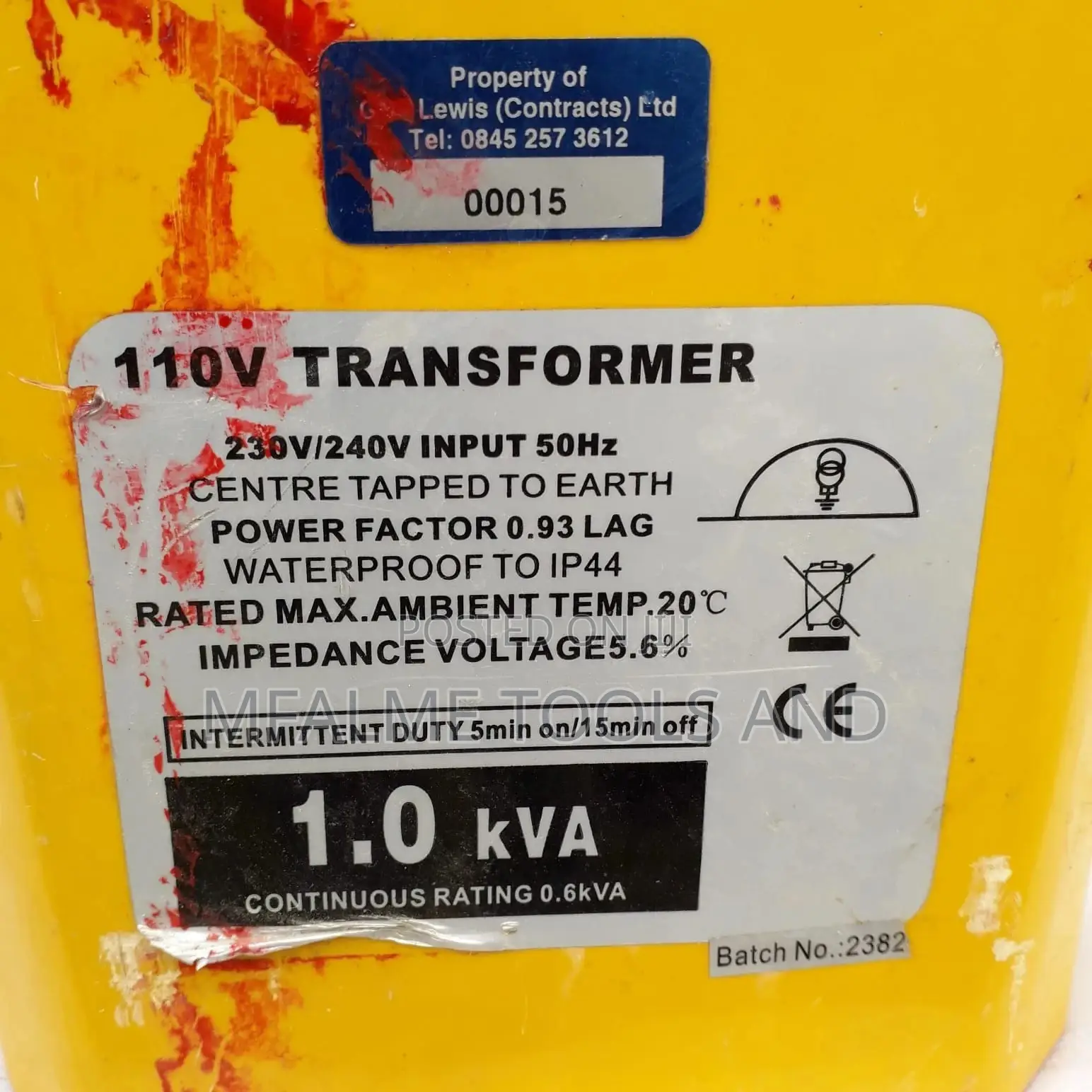 Transformers - Step Down 110v 1000w 1.0kva Portable - Ex-Uk