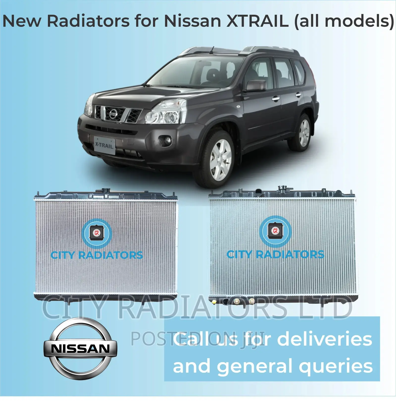 Nissan Xtrail New Aluminium Plastic Radiator On Sale