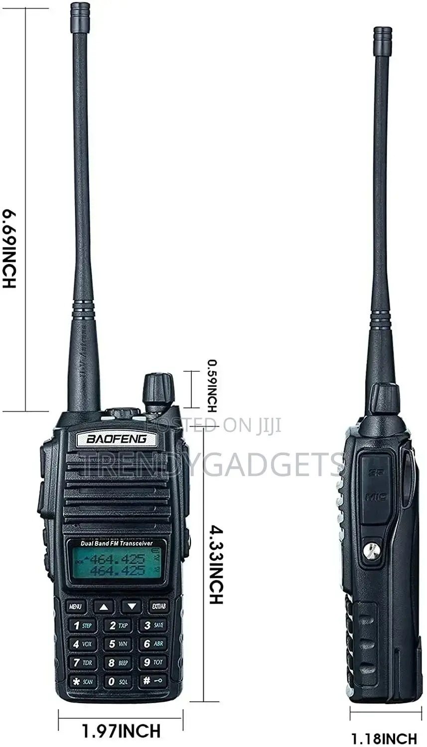 2pc Baofeng Uv-82 Walkie-Talkie Advanced Tech