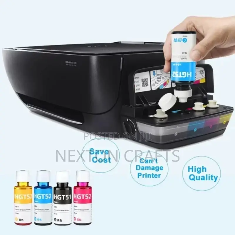 HP Ink 100ml/Bottle Refill Dye Ink Kit for HP GT51 GT52
