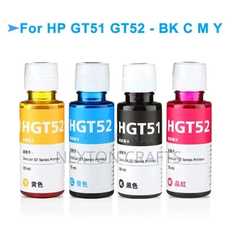 HP Ink 100ml/Bottle Refill Dye Ink Kit for HP GT51 GT52