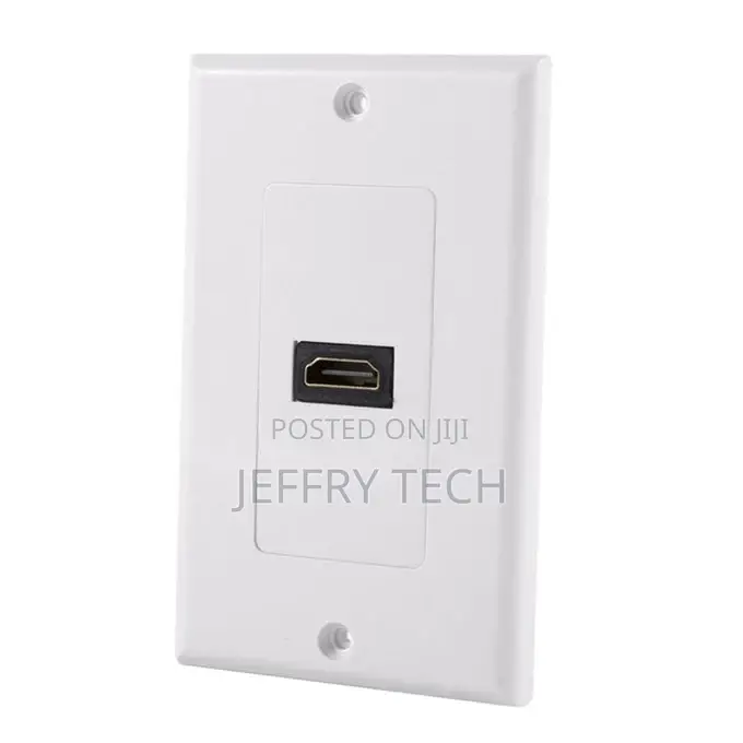Generic 1-Port HDMI Wall Face Plate Panel Cover Outlet Exten