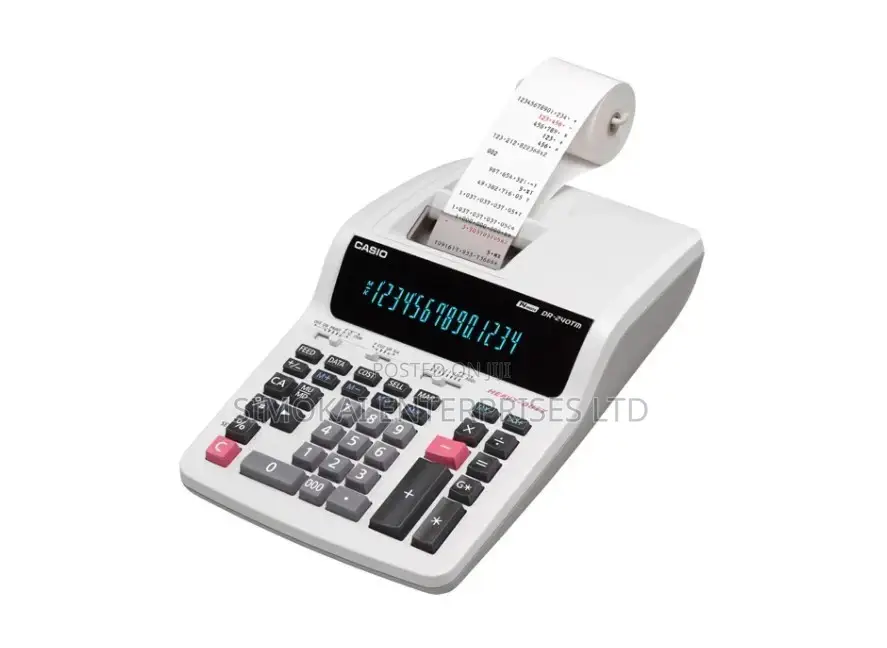 Printer Calculator Casio Model: DR240TM