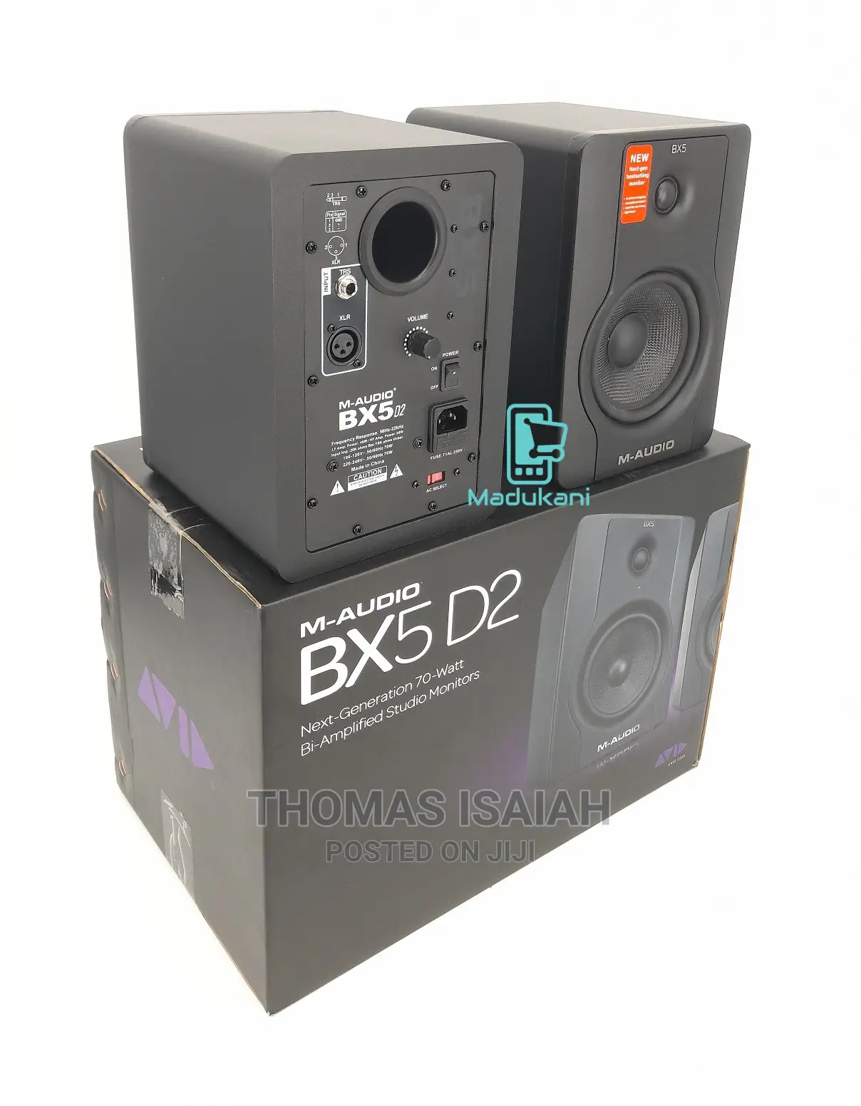 M Audio BX5 D2 5 Inch Active Powered Studio Monitor Speakers