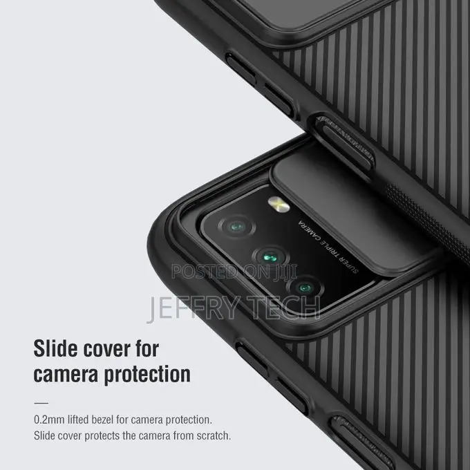 R Xiaomi Poco M3 NILLKIN Black Mirror Series PC Camshield Ca