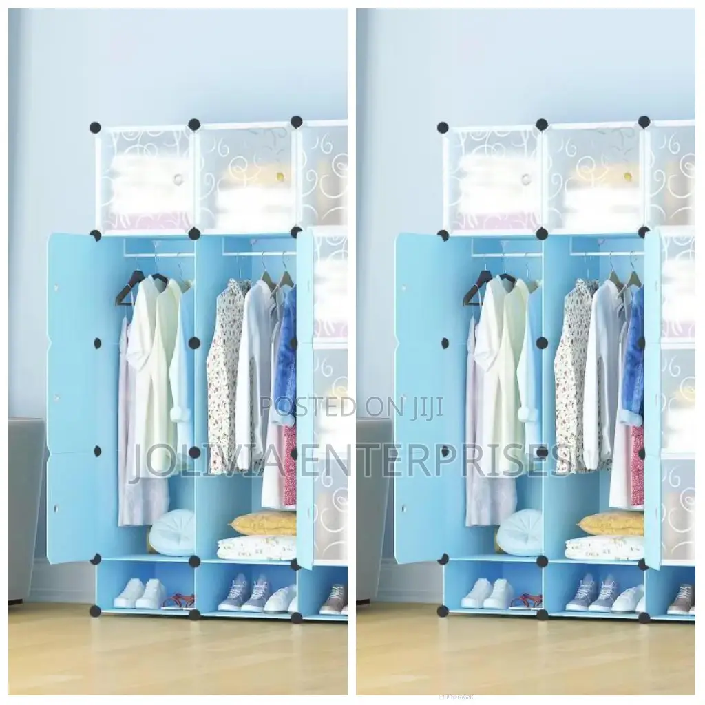 3 Column Plastic Wardrobe