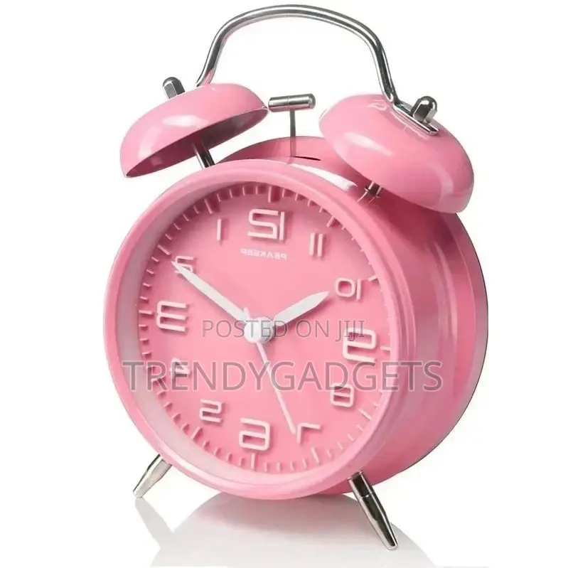 Round Cooper Twin Bell Alarm Clock Multicolor