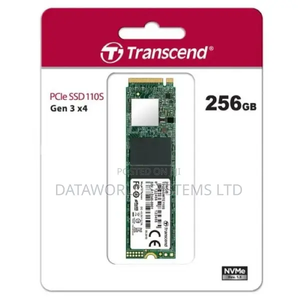 TRANSCEND 110S INTERNAL SSD M.2 Pcie Gen 3*4 Nvme 2280 - 256