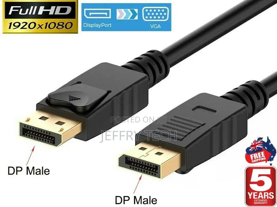 Displayport Display Port DP to HDMI Cable Male to Male Full