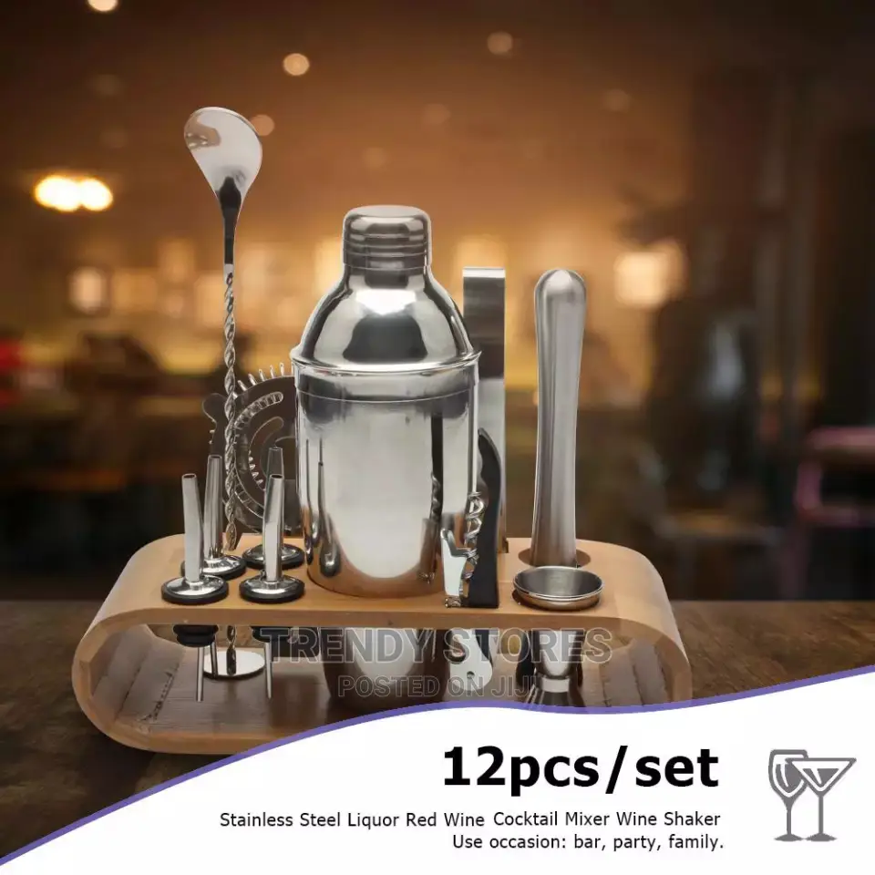 12 in 1 Stainless Steel Cooktail Shaker Tool