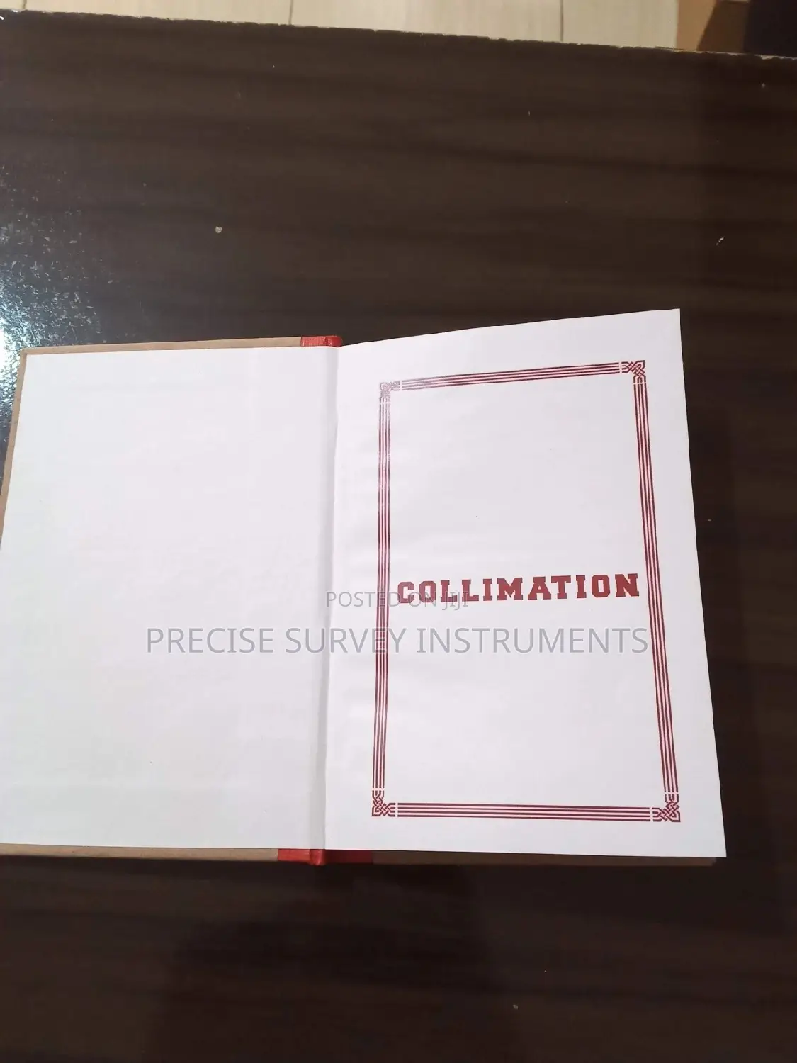 Collimation Method Survey Fiels Books