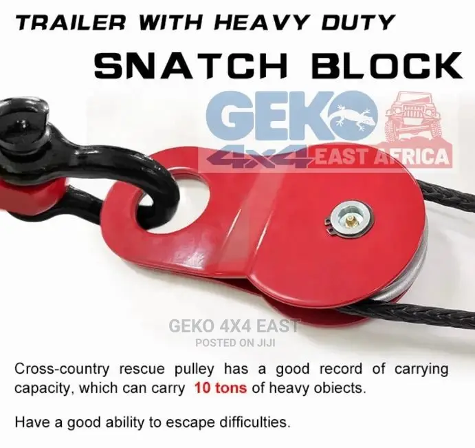 Snatch Block, 10T Heavy Duty Recovery Winch Snatch Block